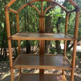 Vintage rattan shelf