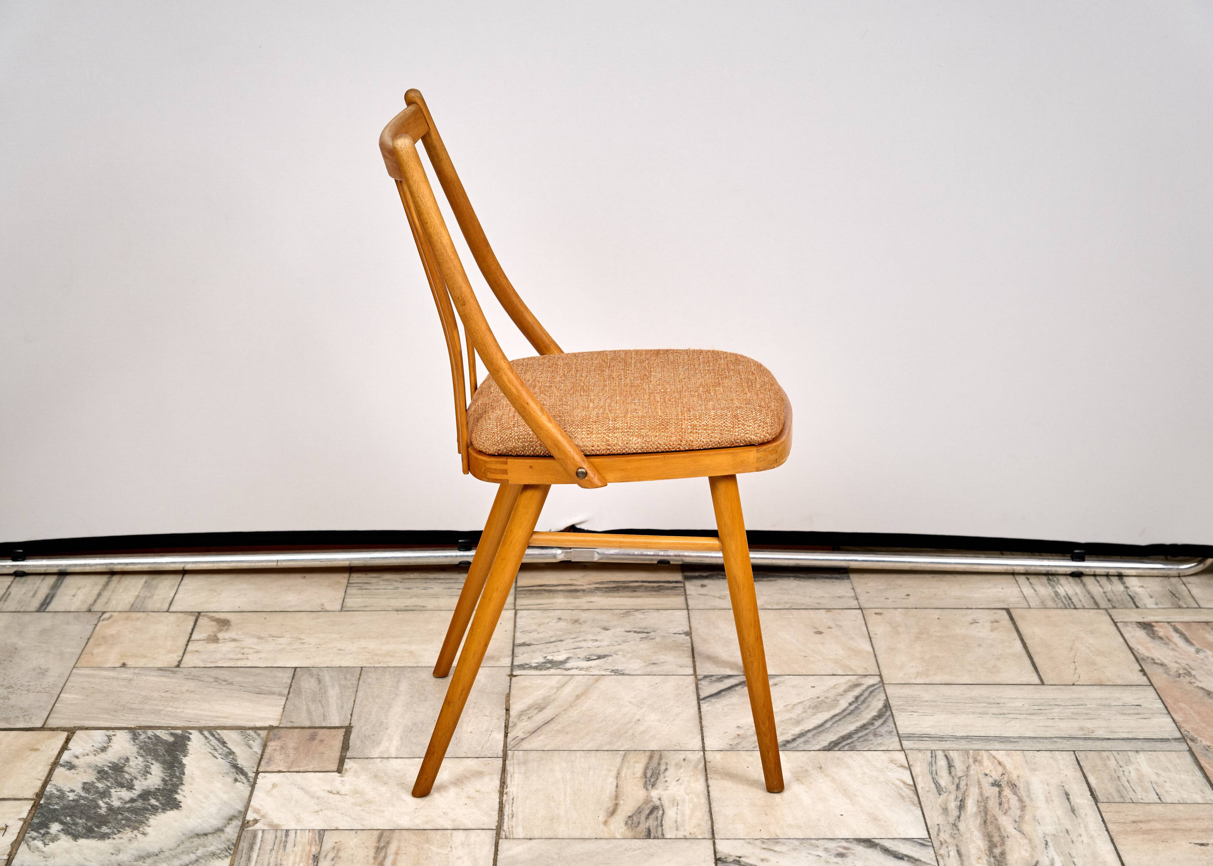 Set of 3 Dining Chairs by A. Suman, 1960s, Czechoslovakia