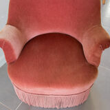 Old rose toad armchair