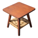 Vintage wooden coffee table and rope