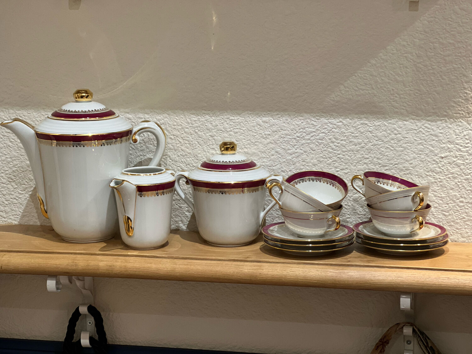 Limoges porcelain coffee service for 6 people