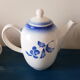 Flower decorated earthenware coffee service