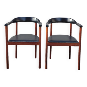 Pair of Scandinavian designer armchairs - 1970s