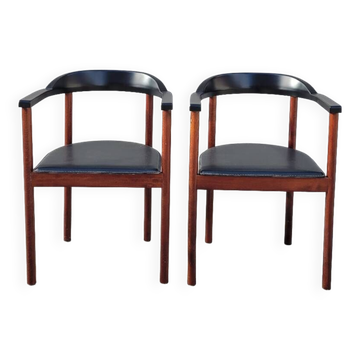 Pair of Scandinavian designer armchairs - 1970s
