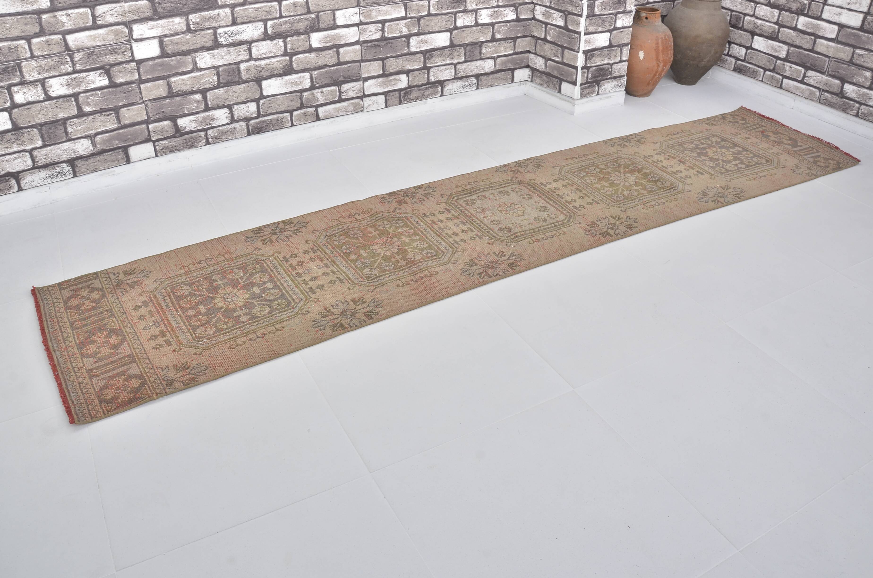 Oushak handmade vintage runner rug sku c112