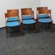 A set of 6 Vintage Danish design dining chairs by Vestervig Eriksen