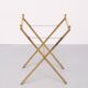 small Brass folding serving tray table 1970 France