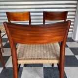 Set of 5 chairs from the 50s designed by Georg Leowald