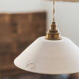 Lisette pendant light in white terracotta