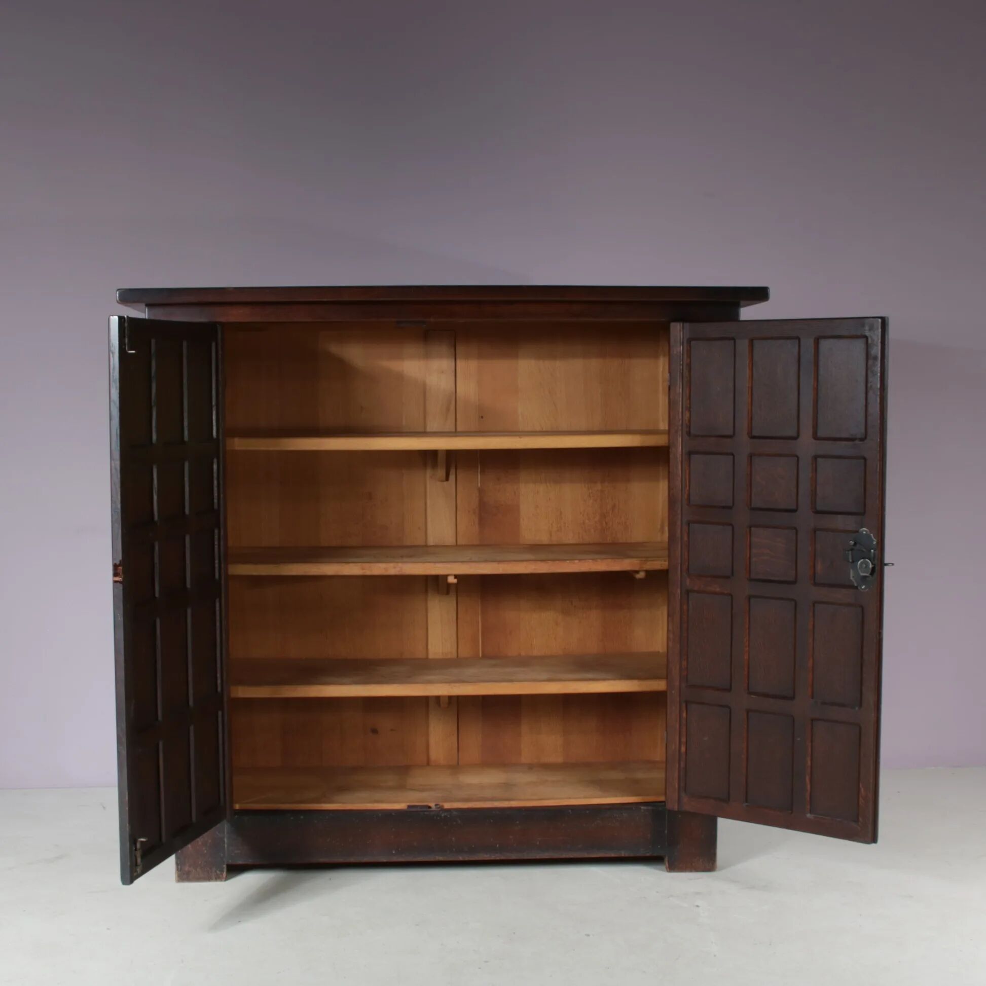 1960s Brutalist highboard cabinet from Spain