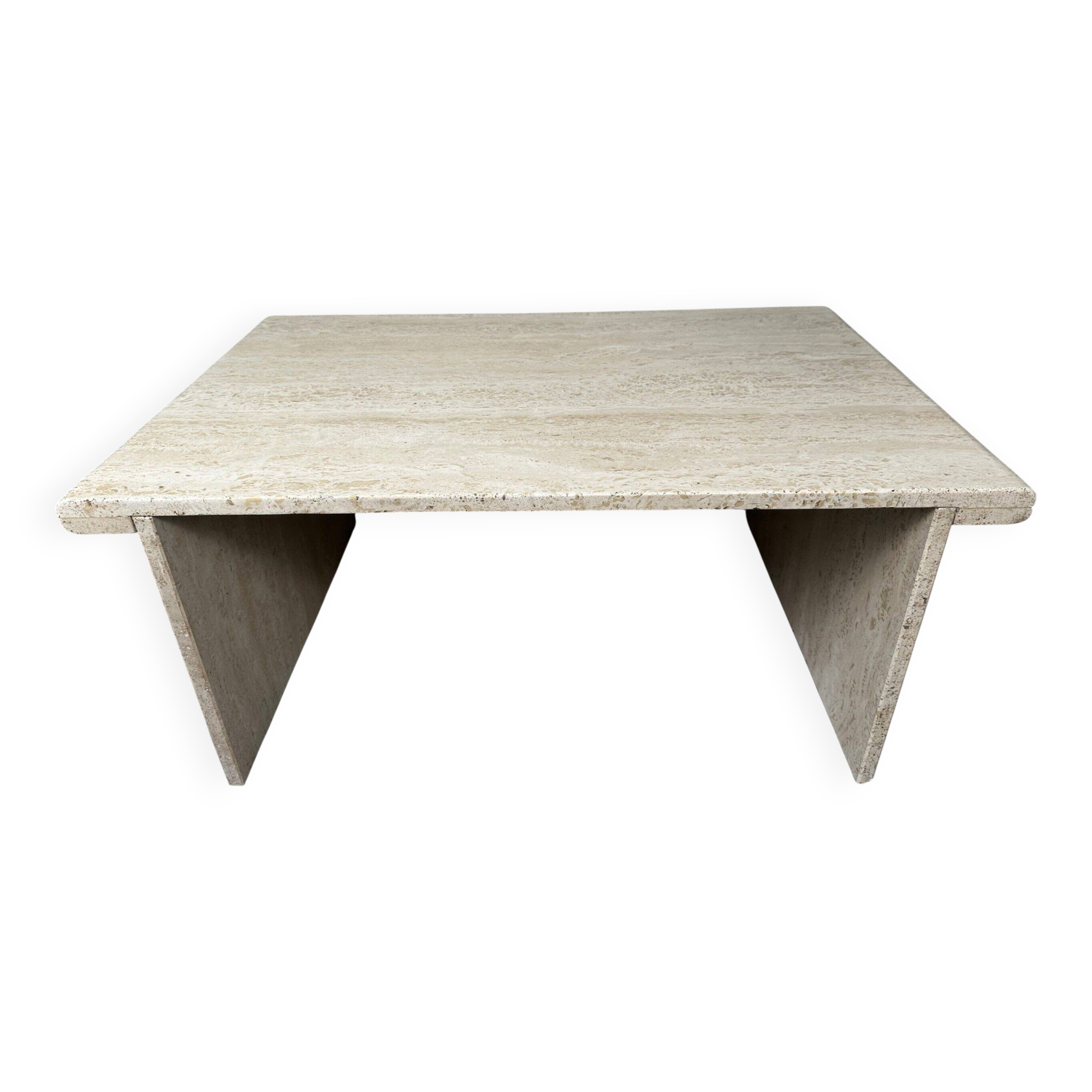 Vintage travertine side table