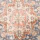 8x12 Classic Pattern Peach & Blue Vintage Rug, 258x357Cm