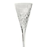 Hand-blown and cut crystal champagne flute, Josair, 1960s