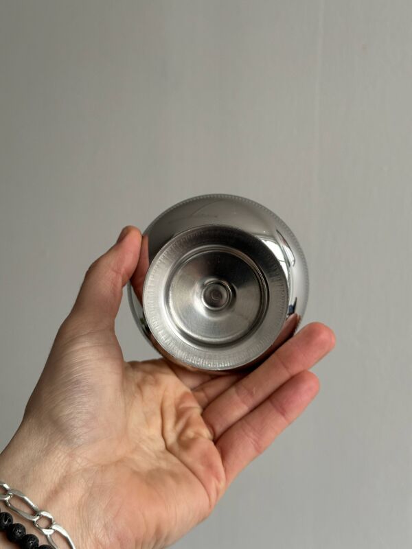 Lot de coupelles sur pied en inox style Letang Remy