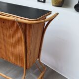 Rattan bar tiki bar from the 60s