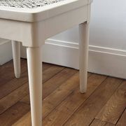 Wood and cane side table