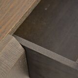 Oak console with drawer