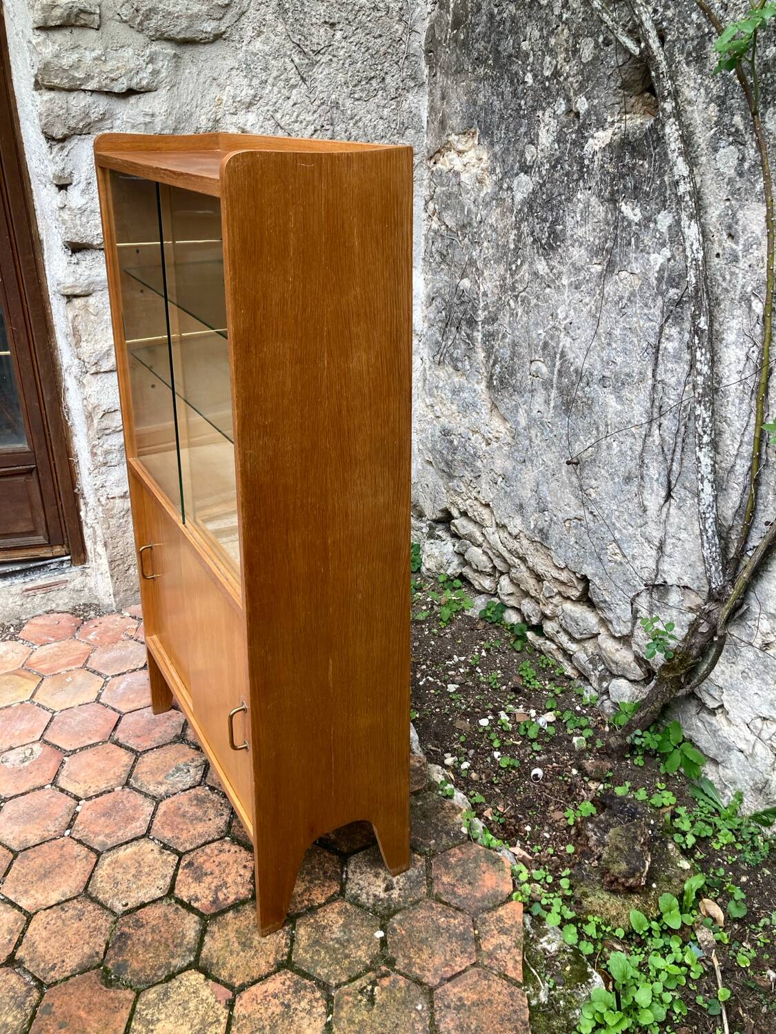 Vintage glass shelf