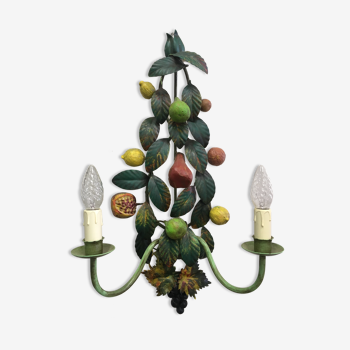 Wall light to fruit decoration