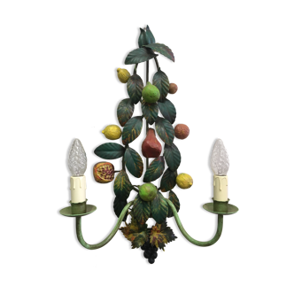 Wall light to fruit decoration