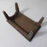 old small wooden bench step