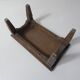 old small wooden bench step