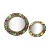 Murano "Creaciones Gobesso" Mirrors In Style of Line Vautrin