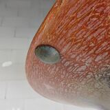 Antique orange German Art Deco WMF Ikora glass pendant lamp 1930