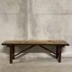 Folding oak bench