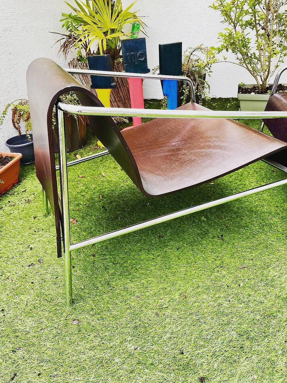 Stackable Milan Paris armchair by Artelano, designed by Lissoni & Partners.