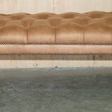 Chesterfield XXL leather sofa hand-dyed