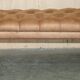 Chesterfield XXL leather sofa hand-dyed