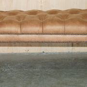 Chesterfield XXL leather sofa hand-dyed
