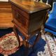 Walnut jewelry cabinet with marquetry decoration, early 19th century, Restoration