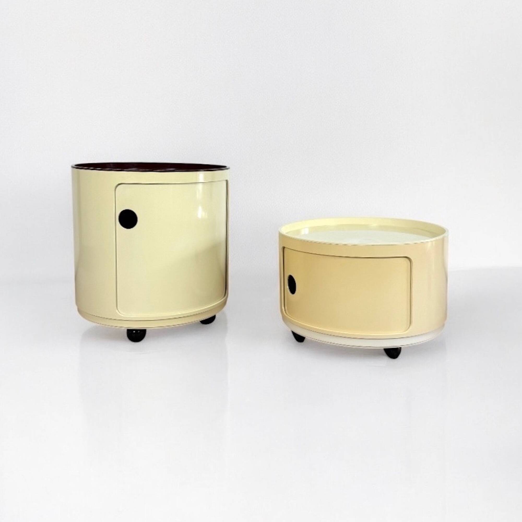 Kartell Componibili Vintage Duo, Round Base, 1960s