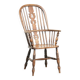 Chaise à épingles anglaise antique, chaise Windsor du début du 19e siècle.