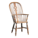 Chaise à épingles anglaise antique, chaise Windsor du début du 19e siècle.