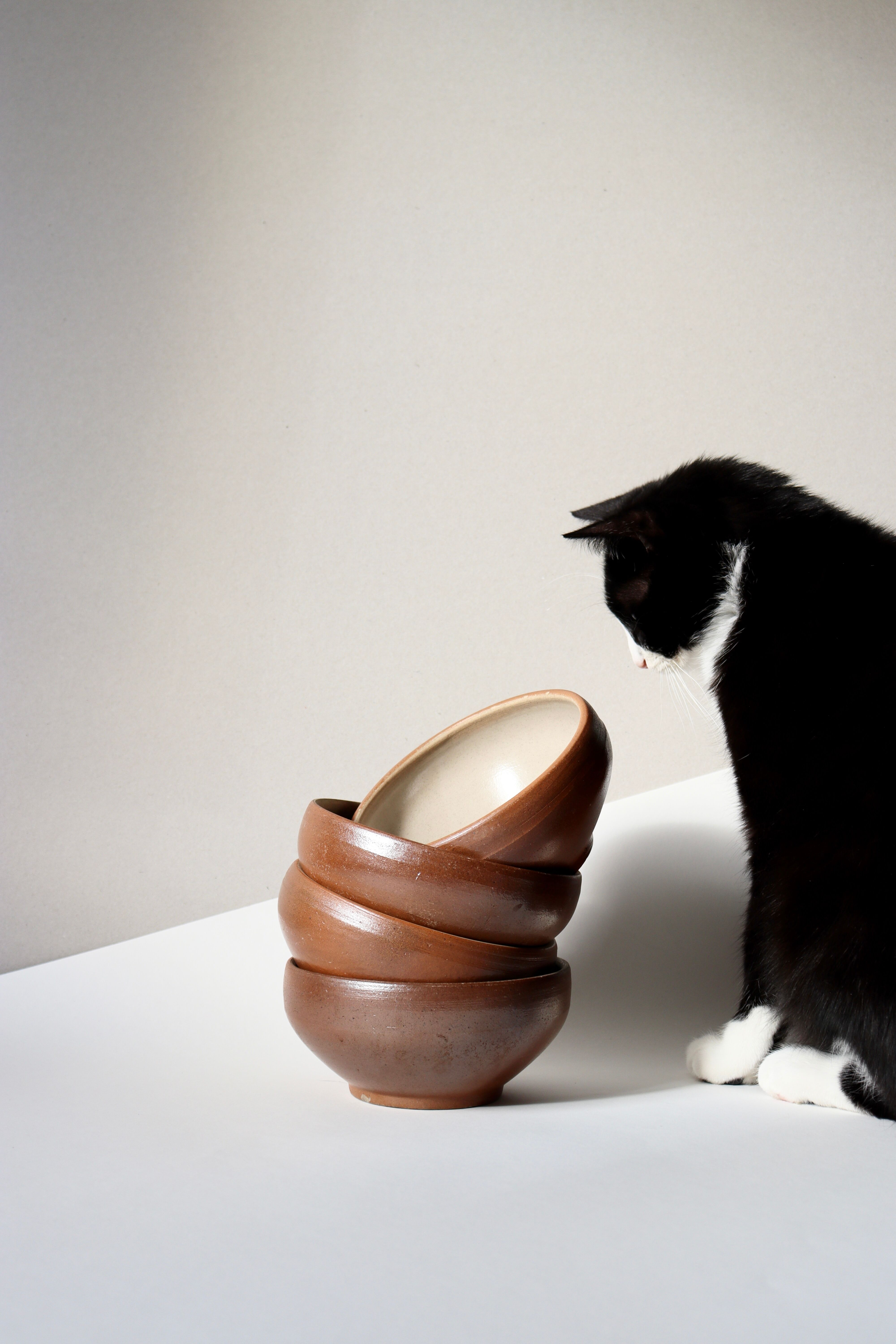 Set of sandstone bowls