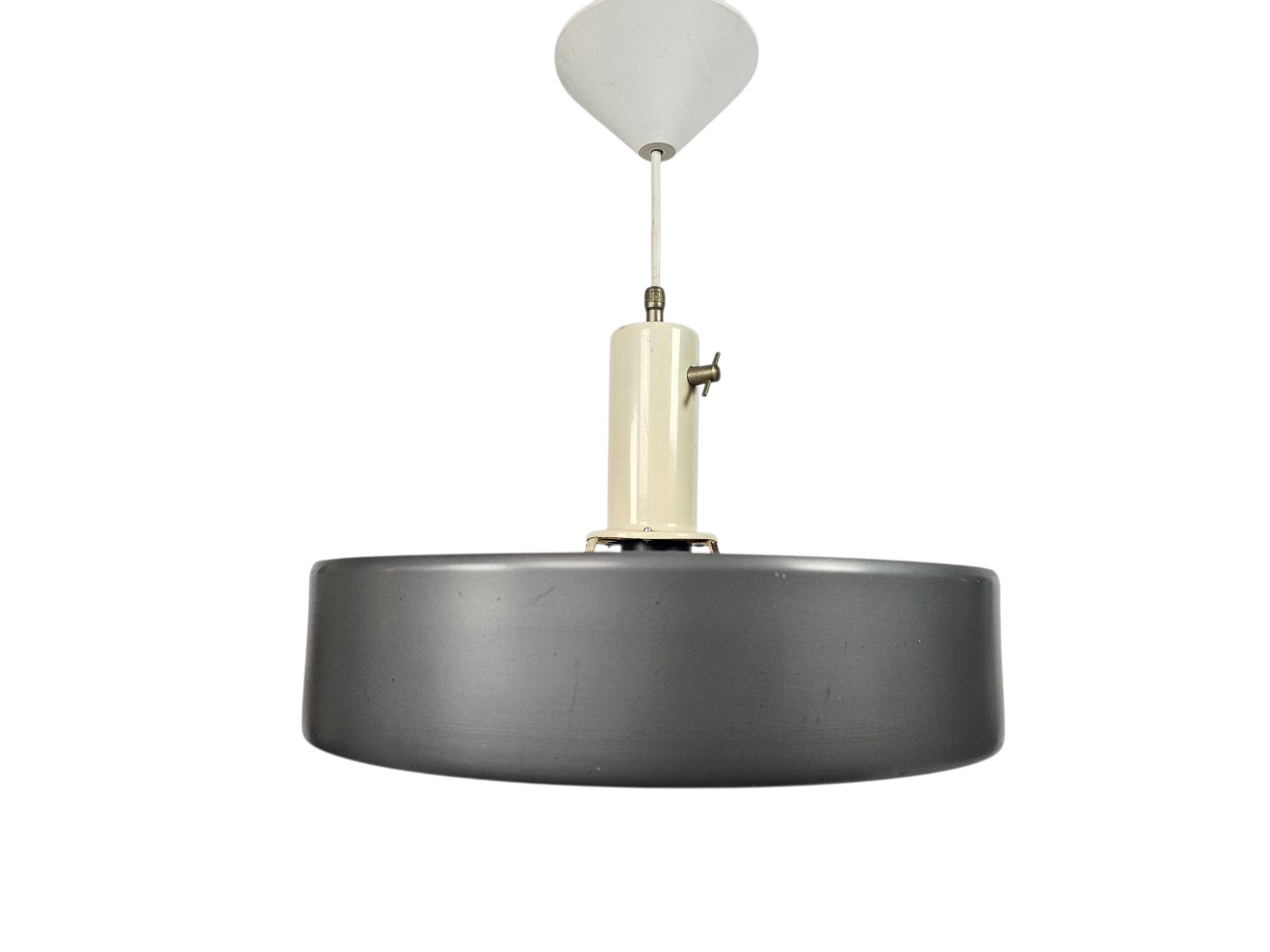 Anvia Almelo - J. Hoogervorst - "model 4017" - Ufo hanging lamp - anthracit