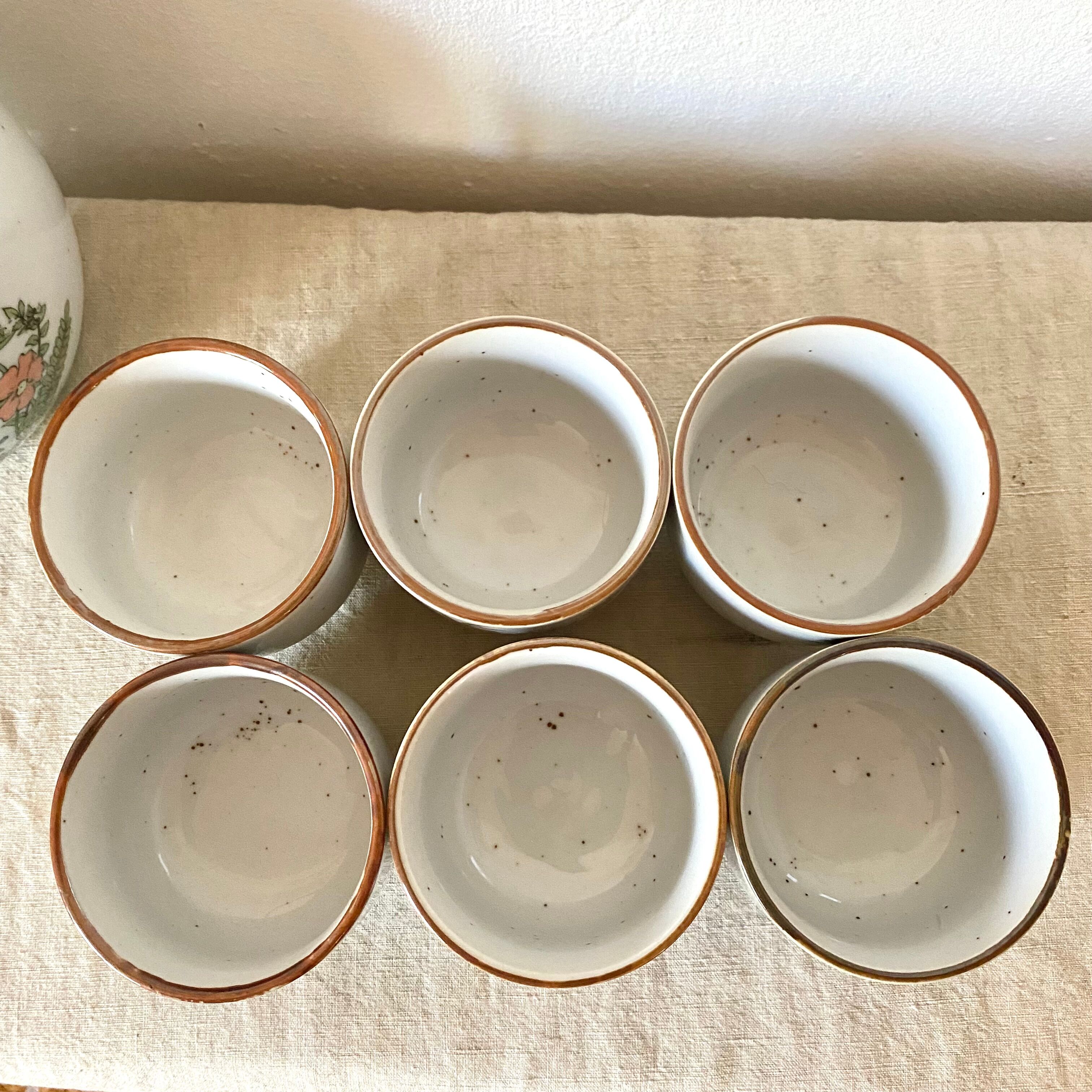 Vintage flowered stoneware tea service