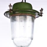 Suspension industrielle vintage vieille lumière