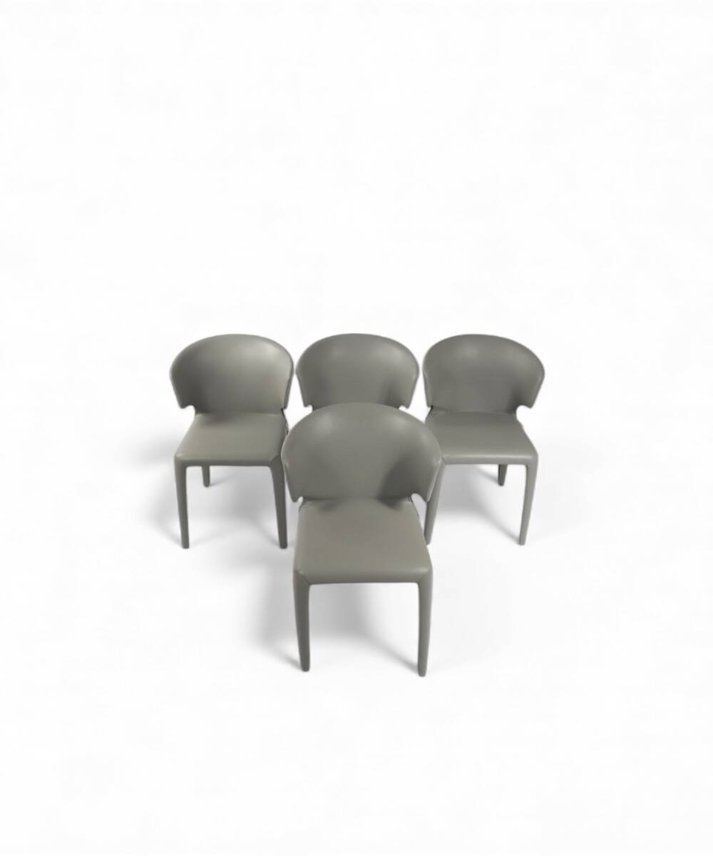 4 "Hola 367" chairs by Hannes Wettstein for Cassina
