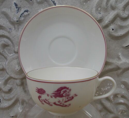 1 cup and under cup Limoges Porcelain David-Néel Benoit de Souza