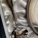 Silver plate and spoon, Orfèvrerie Saint Médard, Paris, 1950