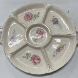 Assorted dish with flower decoration