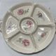 Assorted dish with flower decoration