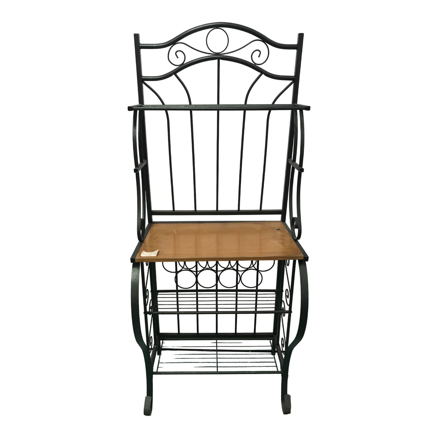 Wrought iron shelf