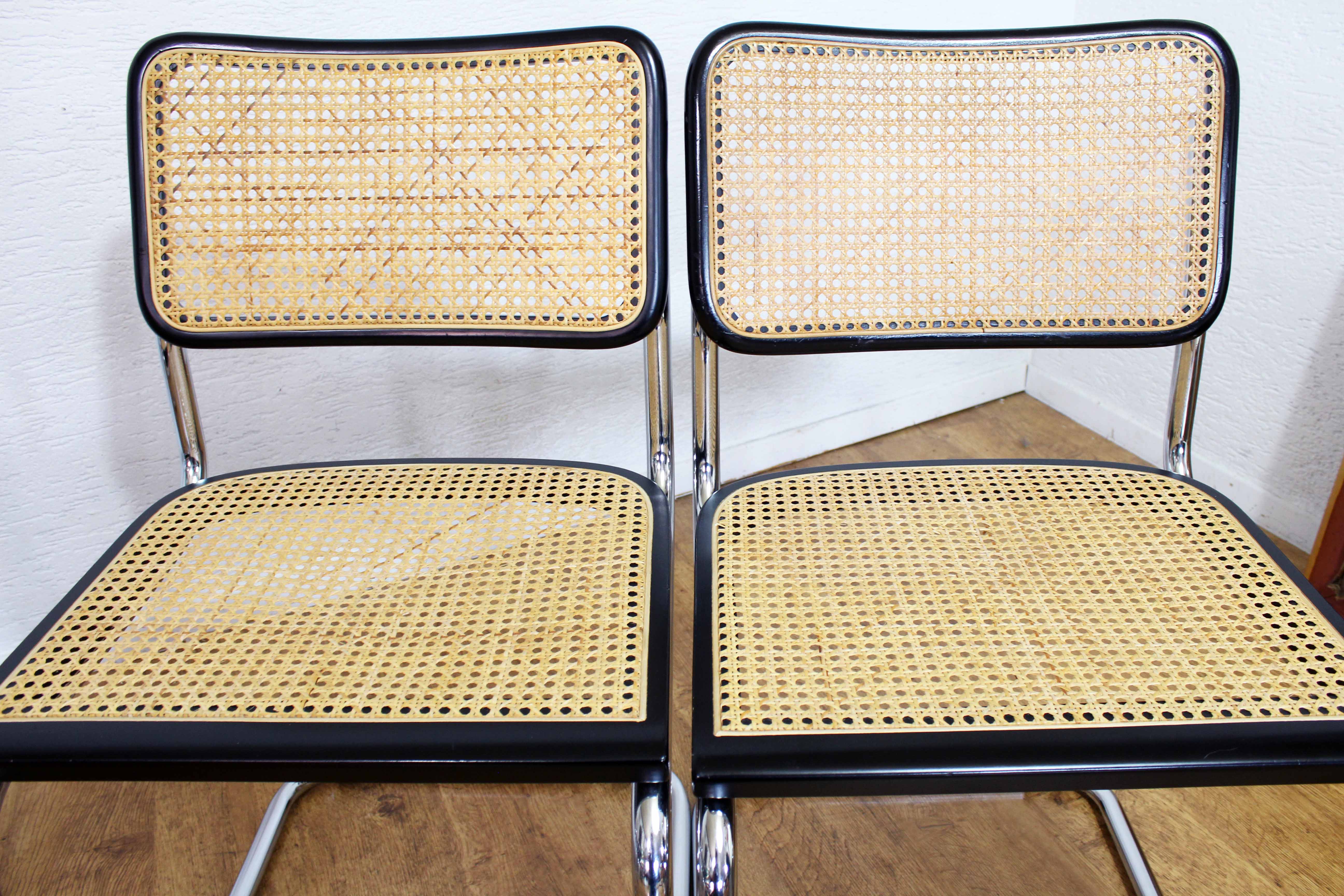Set of 4 chairs Marcel Breuer B32 70s