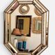 Octagonal Venetian Modern Hollywood Regency Mirror, Handmade in Spain, 1980