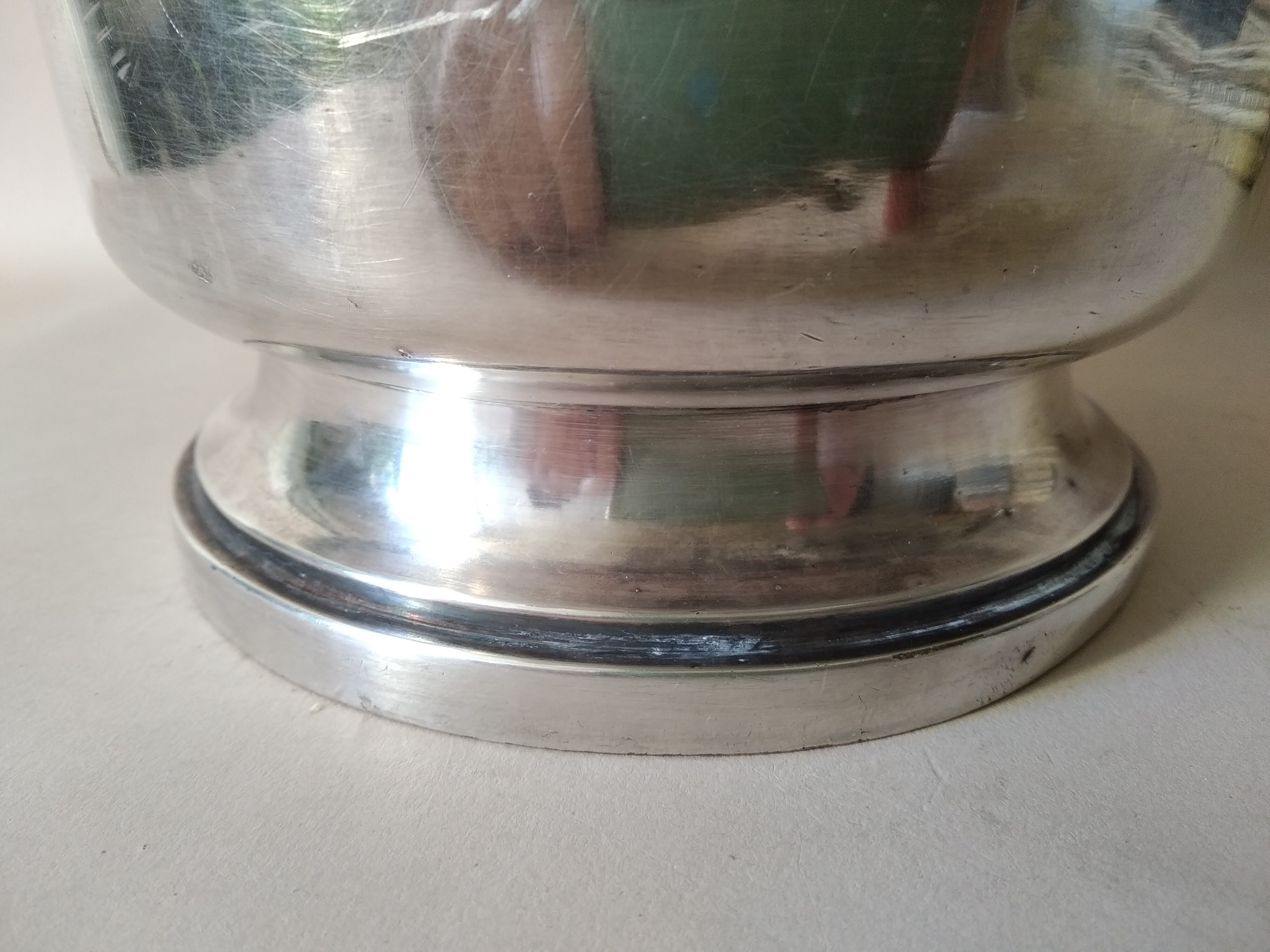 Champagne bucket in silver metal Early XX